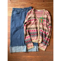 fairisle knit cardigan