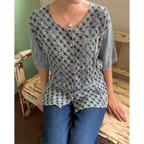 beads embroidery design tunic