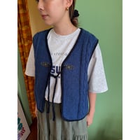 cable knit vest