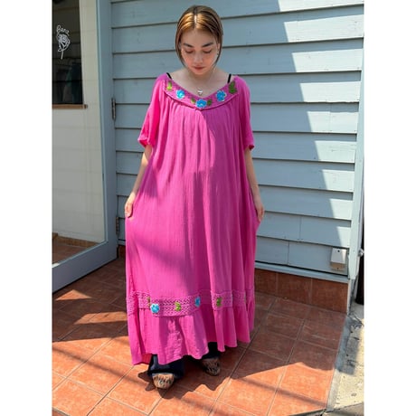 embroidery long dress