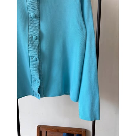 ice blue knit cardigan