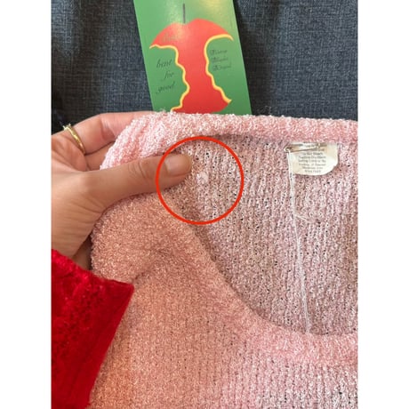 baby pink knit tops