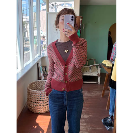design knit cardigan