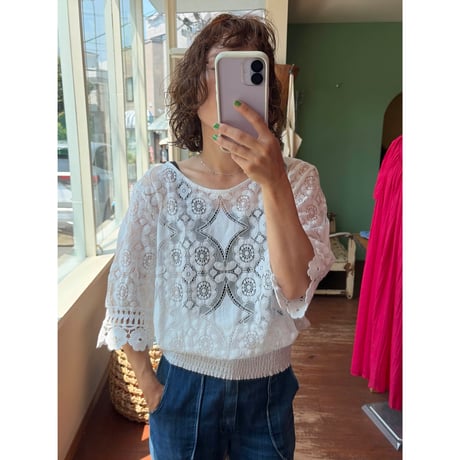 all lace design tunic