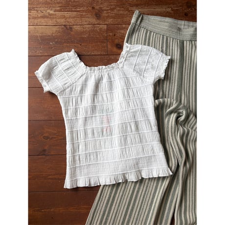 shirring design tops
