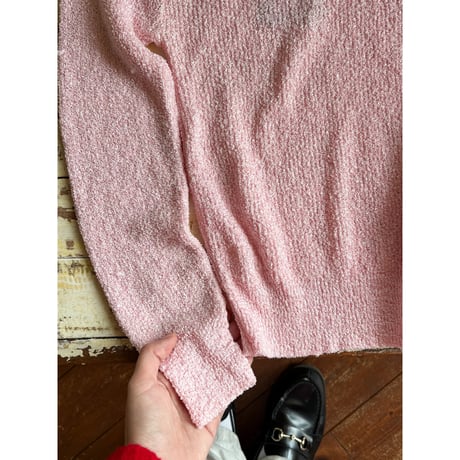 baby pink knit tops