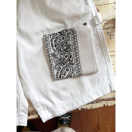 white painter half pants