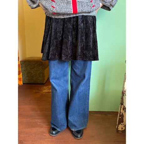 made in England velours mini skirt