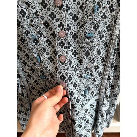 beads embroidery design tunic