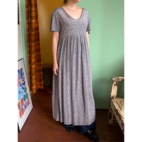floral design long dress