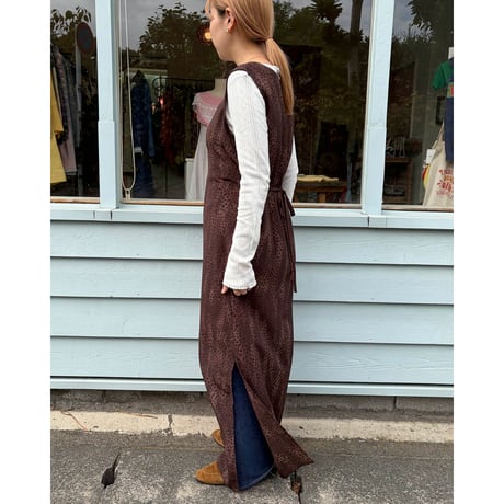 leopard long dress