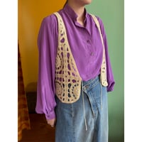 purple design blouse