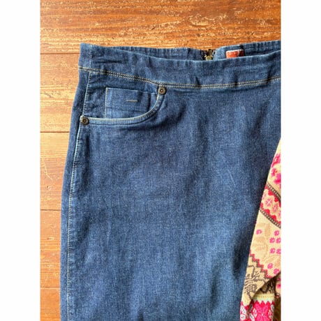 low waist denim skirt