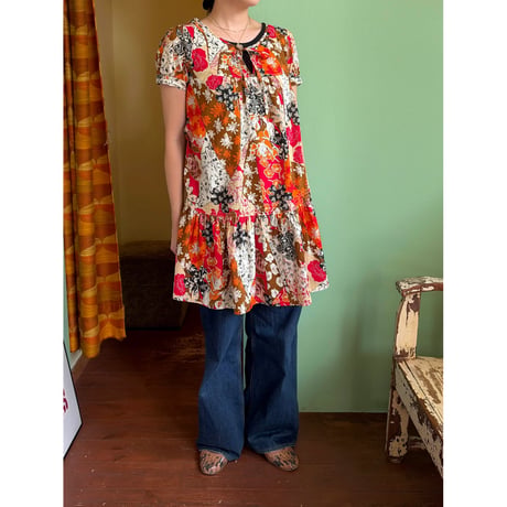 floral design midi dress