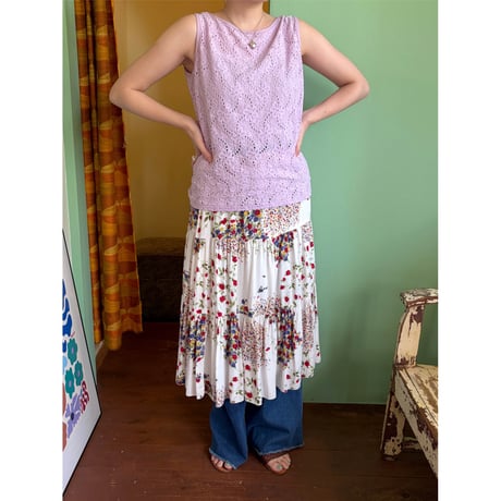 made in UK lavender all lace tops