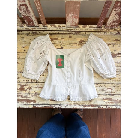 cutwork lace blouse