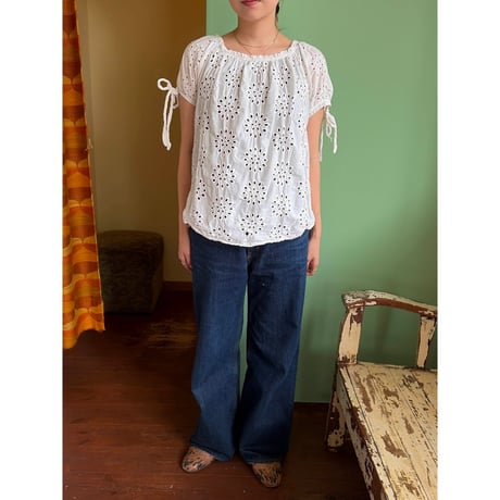 made in Italy cutwork design tunic