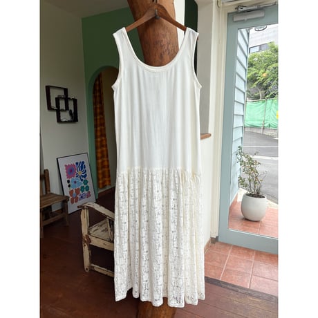 made in USA lace long dress