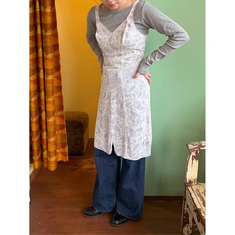 paisley lingerie midi dress