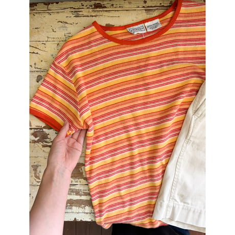 made in USA border tee