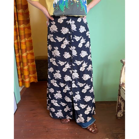 floral pattern skirt