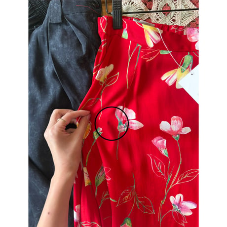 made in USA floral design skirt