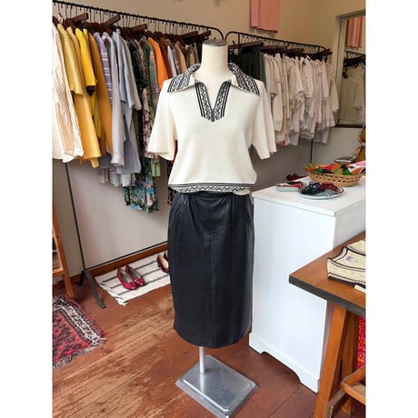 skipper knit s/s tops
