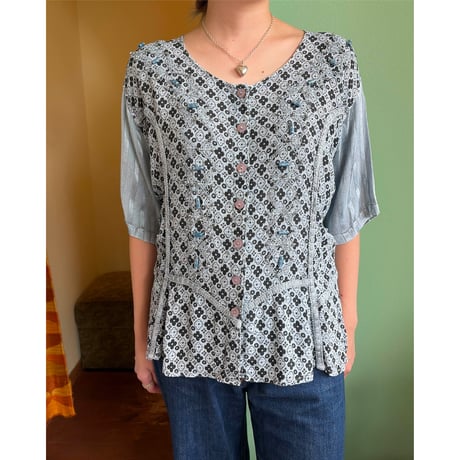 beads embroidery design tunic
