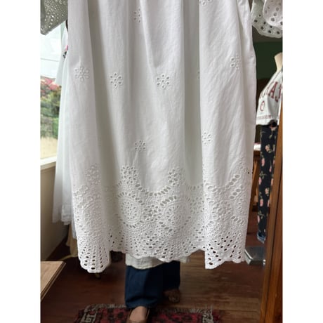 cutwork design mini dress