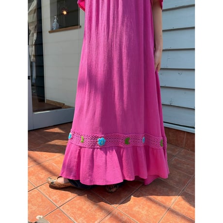 embroidery long dress