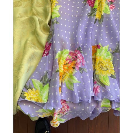 made in France dot design skirt