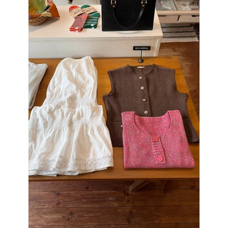 melange pink knit tops