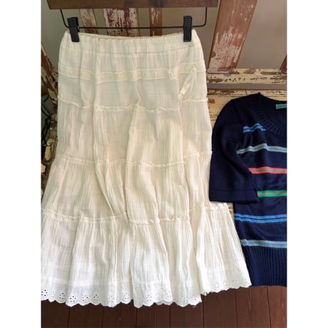 border knit s/s tops