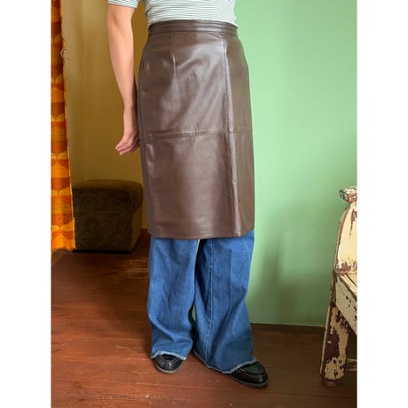 made in Italy Max mara leather skirt