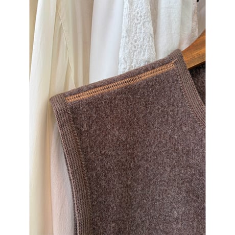 made in Italy brown wool vest