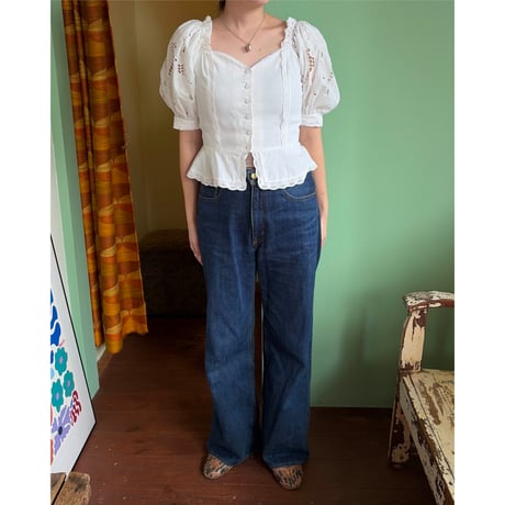 cutwork lace blouse