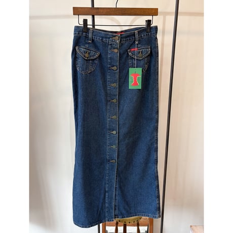 made in Italy denim long skirt