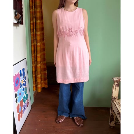 90s back see-through dress