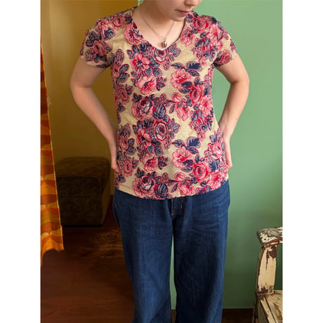 made in Italy glitter design tops