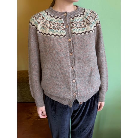 【ご成約済み】Nordic knit cardigan