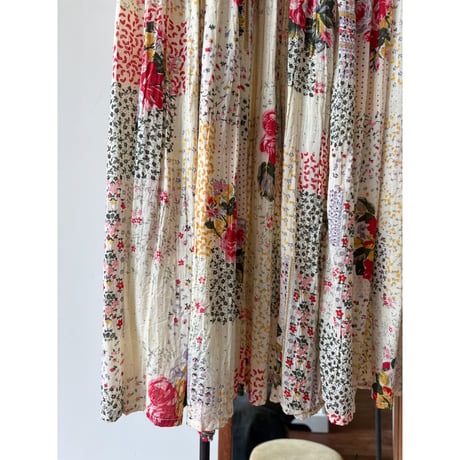 made in India floral gather skirt