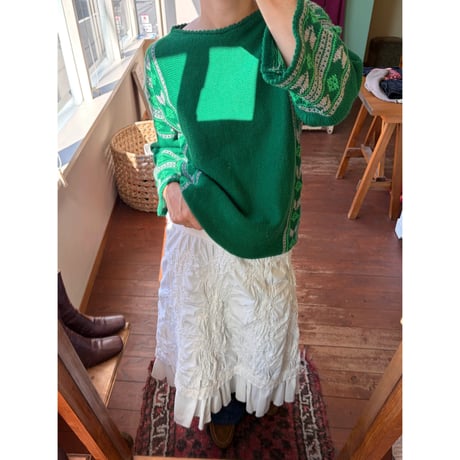 green design sweater