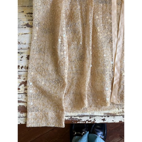 spangle open jacket