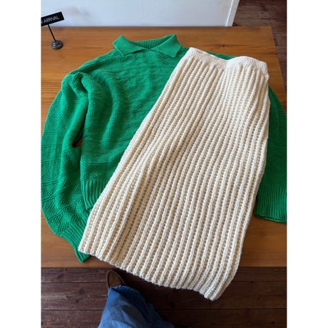 knit skirt 　⚪️