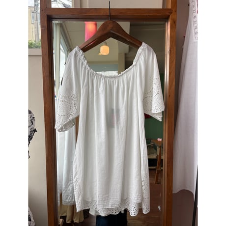 cutwork design mini dress
