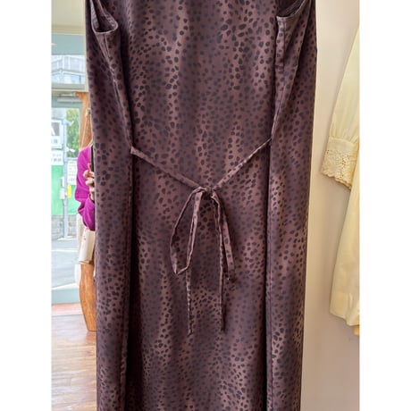 leopard long dress