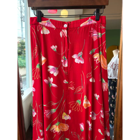 made in USA floral design skirt