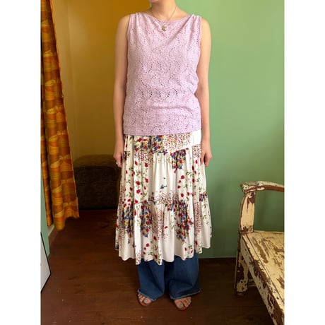 floral skirt