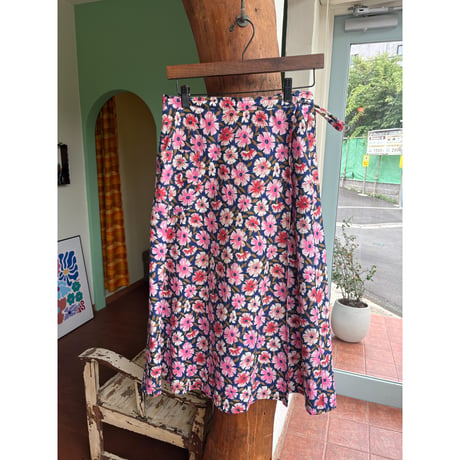 floral wrap skirt