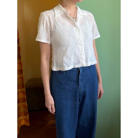 all lace shirt